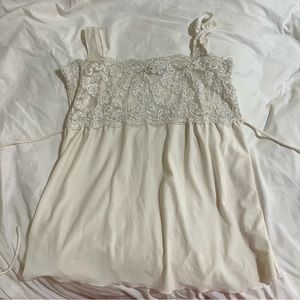 vintage lace white cami y2k